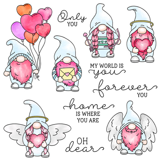 Valentine's Day Gnome Dies & Stamps Set