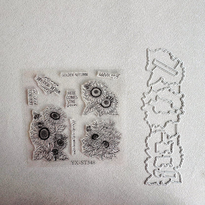 Sunflower Bee Dies & Stamps Set