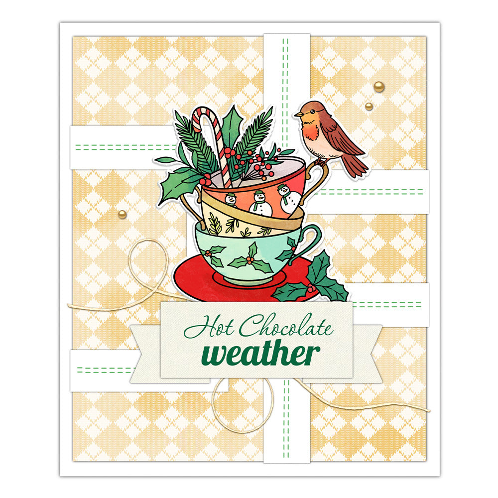 Bird Teacup Clear Stamps