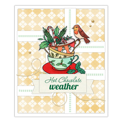 Bird Teacup Clear Stamps