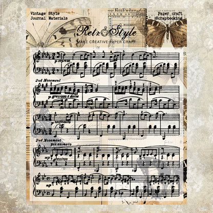 Vintage Style DIY Scrapbook Clear Stamps