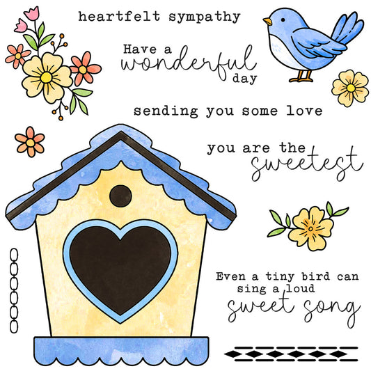 Bird House Dies & Stamps Set