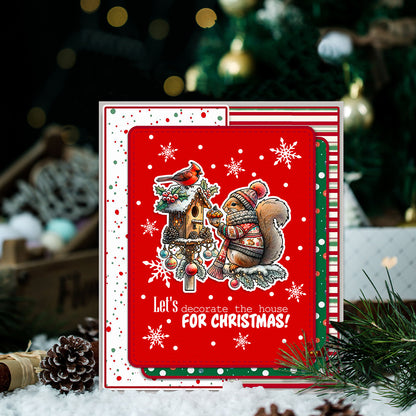 Christmas Squirrel Clear Stamps