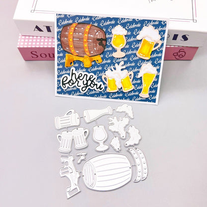 Beer Barrels and Glasses Metal Cutting Dies