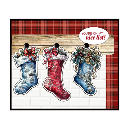 Christmas Stockings Dies & Stamps Set