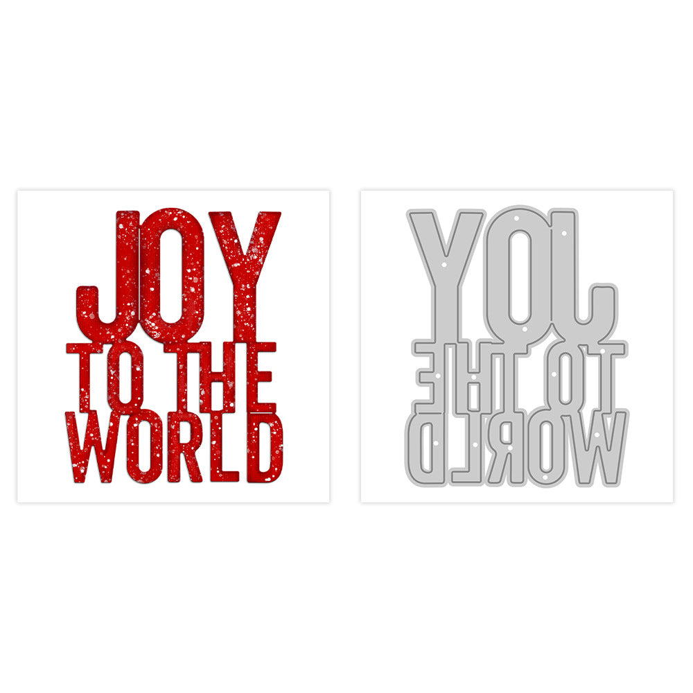 "JOY TO THE WORLD" Phrase Metal Cutting Dies