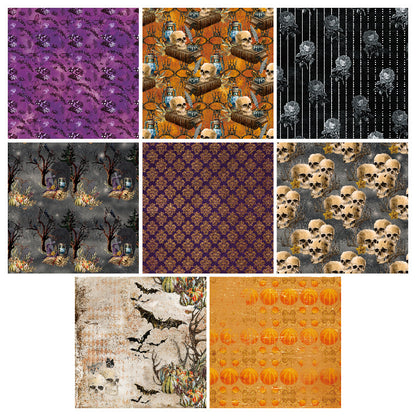 24PCS 6" Halloween Theme Scrapbook Paper & Cardstock