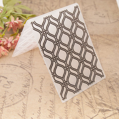 Background Frame Plastic Embossing Folder
