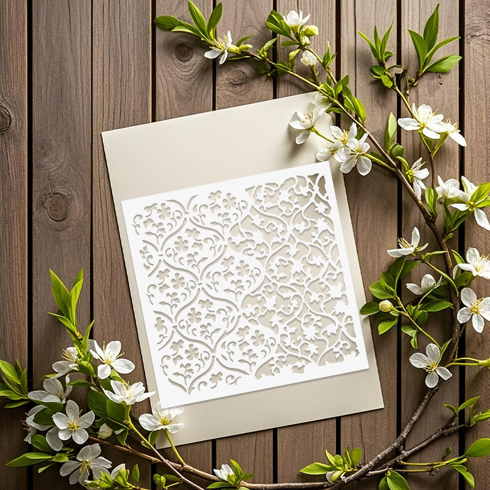 Small Flowers DIY Painting Hollow Stencil