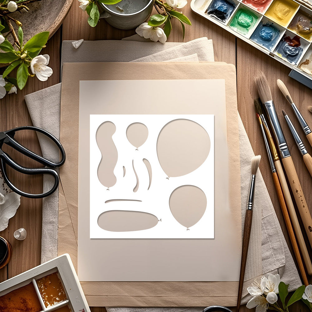Balloon Pattern DIY Painting Hollow Stencil
