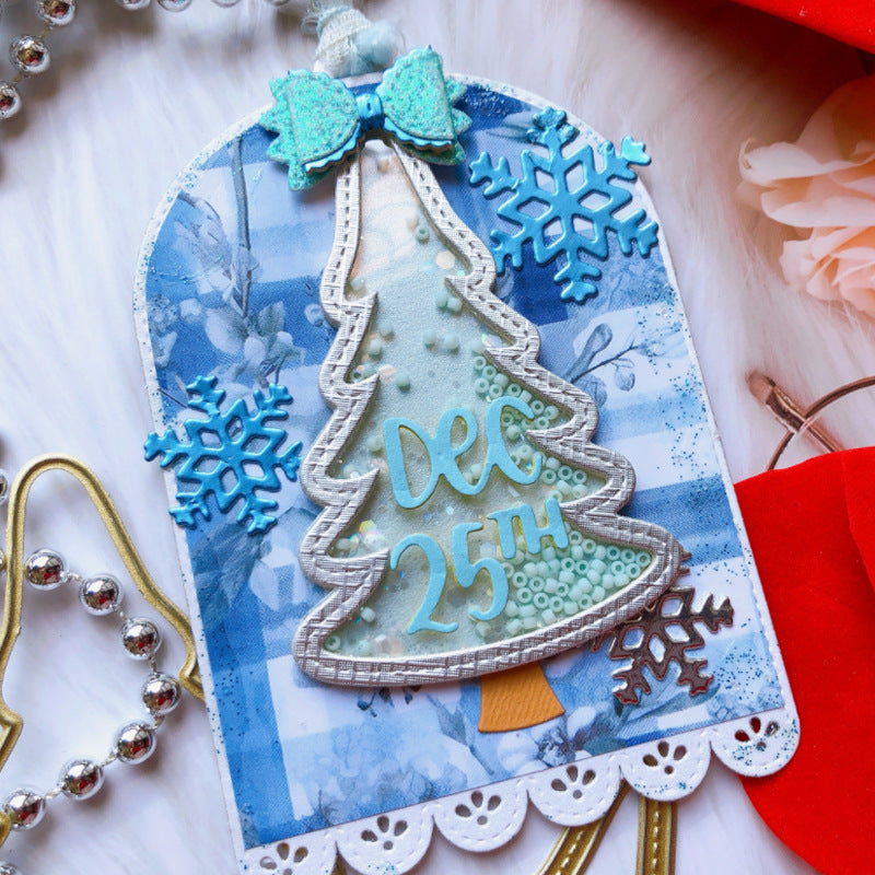 Christmas Tree Shake Card Metal Cutting Dies