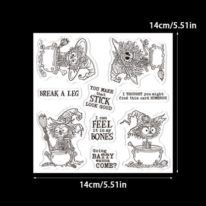Halloween Skull Dies & Stamps Set