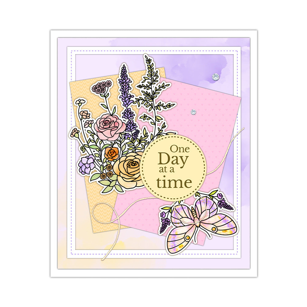 Fresh Flowers and Birds Clear Stamps