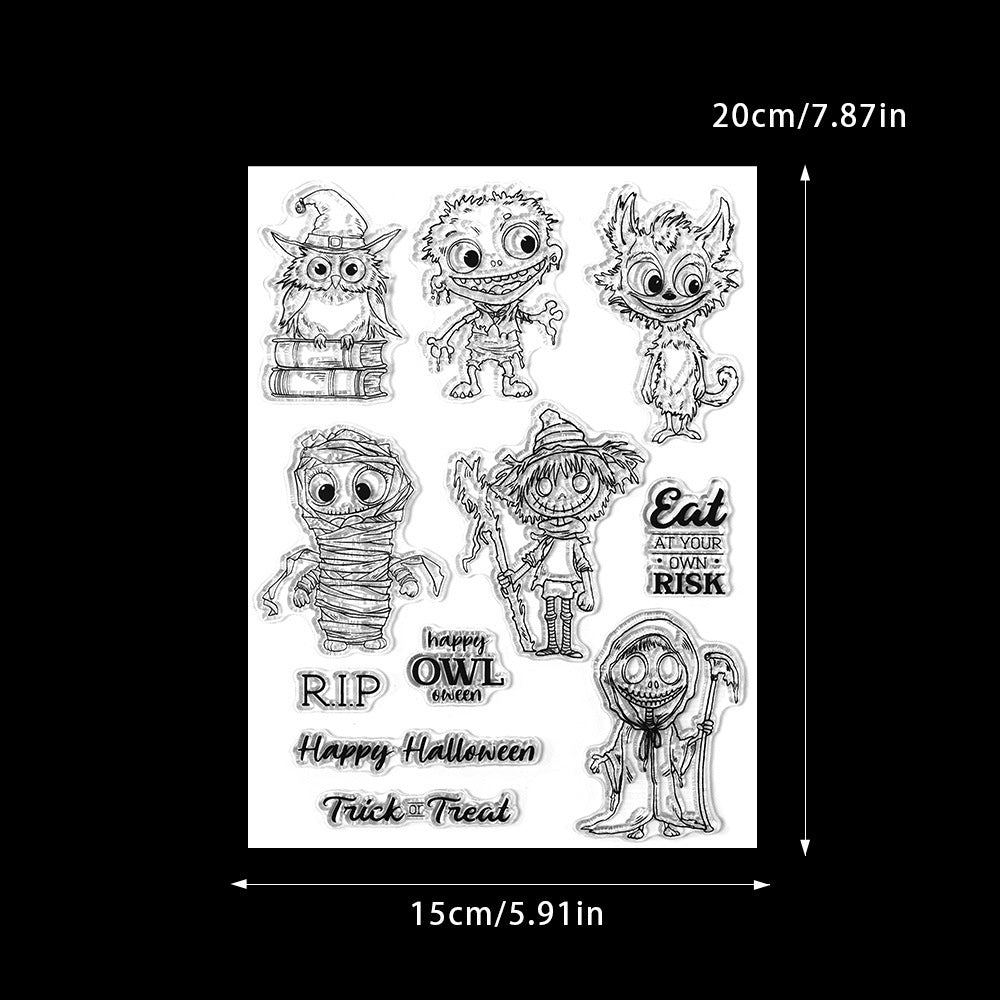 Halloween Monsters Dies & Stamps Set
