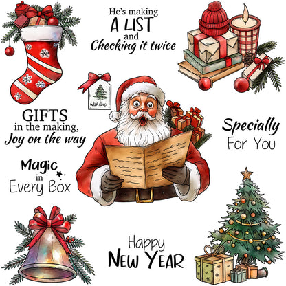 Christmas Elements Clear Stamps