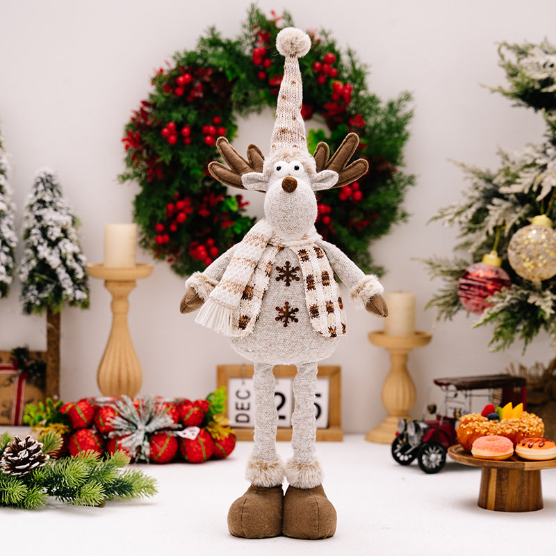 Christmas Retractable Long Legs Doll Ornaments