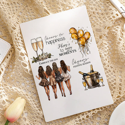 Party Girls Clear Stamps