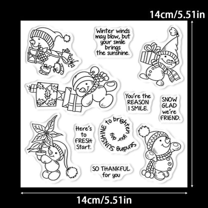 Happy Snowman Dies & Stamps Set
