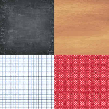 24PCS 6" School Allure Scrapbook Paper & Cardstock