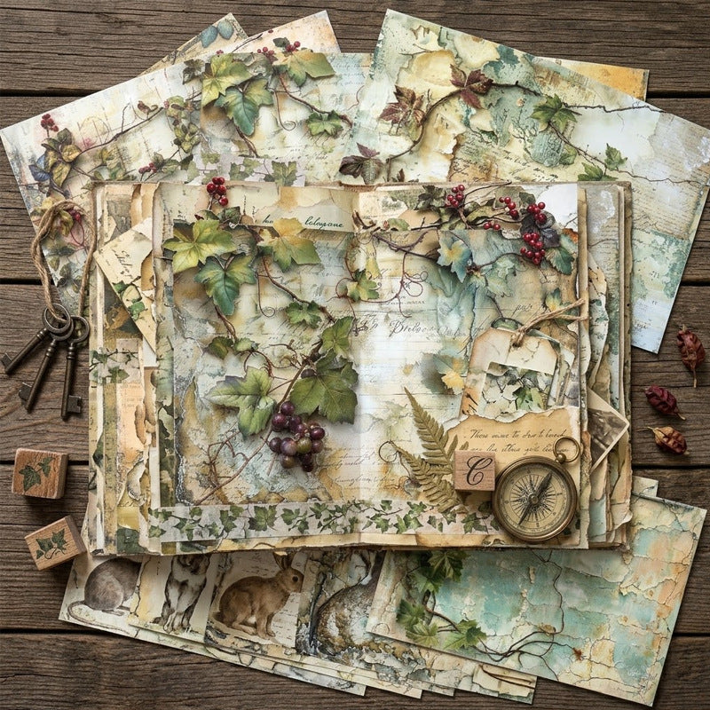 A5 Vineyard Series Journal Scrapbook Paper