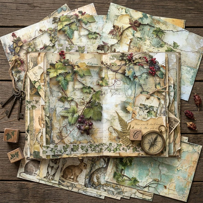 A5 Vineyard Series Journal Scrapbook Paper