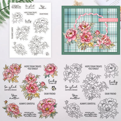 Beautiful Hibiscus Flowers Clear Stamps