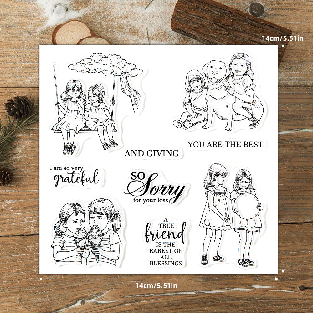 Happy Kids Clear Stamps