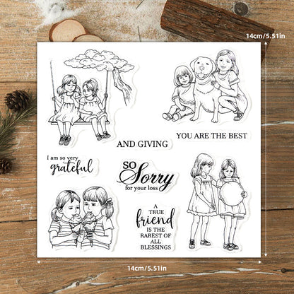Happy Kids Clear Stamps