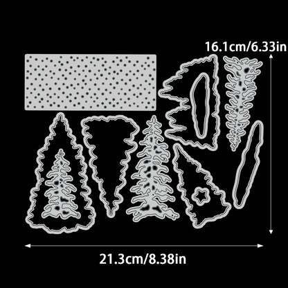 Christmas Tree Dies & Stamps Set