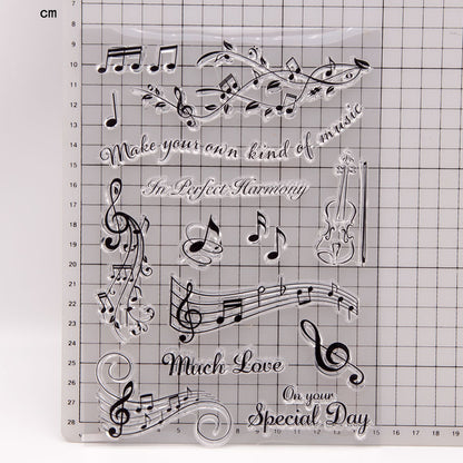 Music Note Clear Stamps