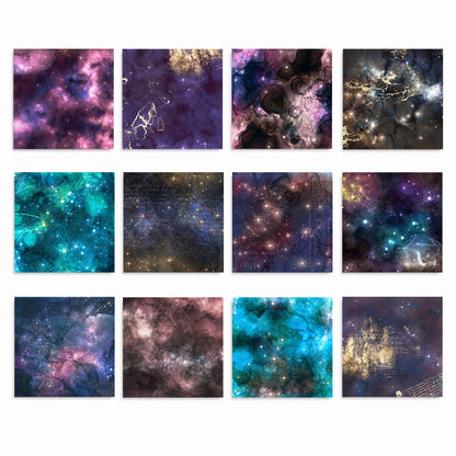 24PCS 6" Galaxy Scrapbook Paper & Cardstock