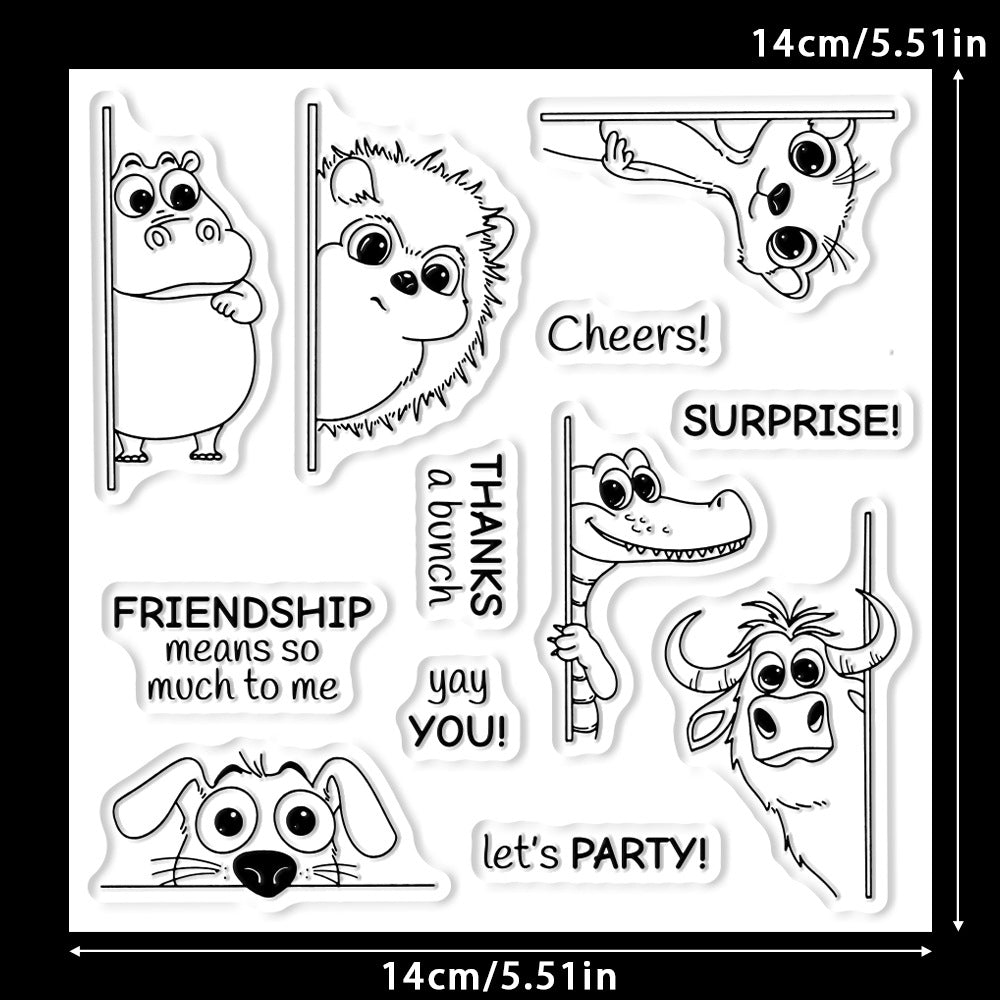 Probe Animals Dies & Stamps Set