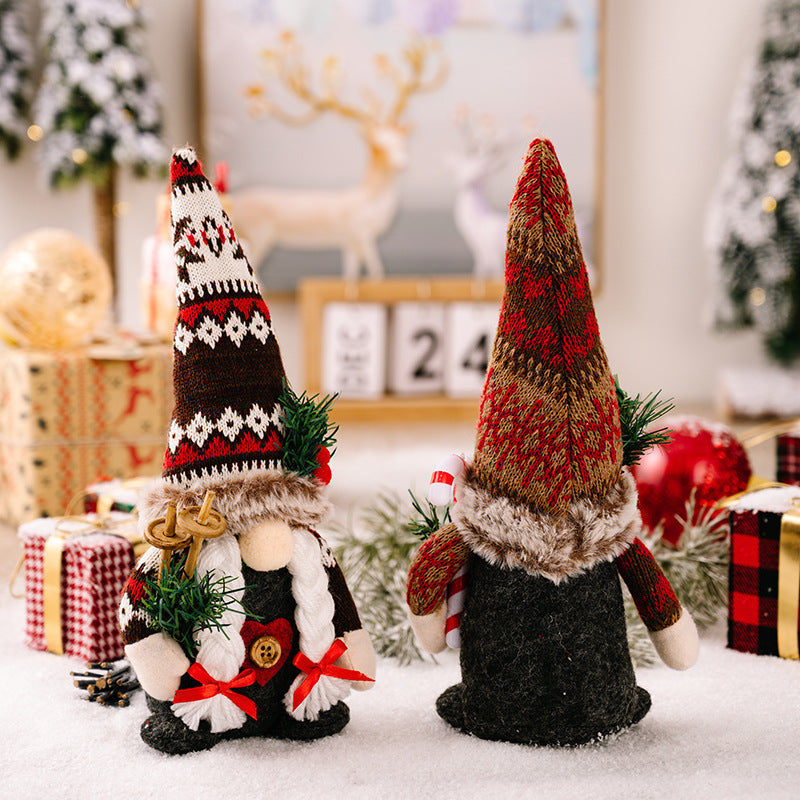 Christmas Gnome Faceless Doll Decorations