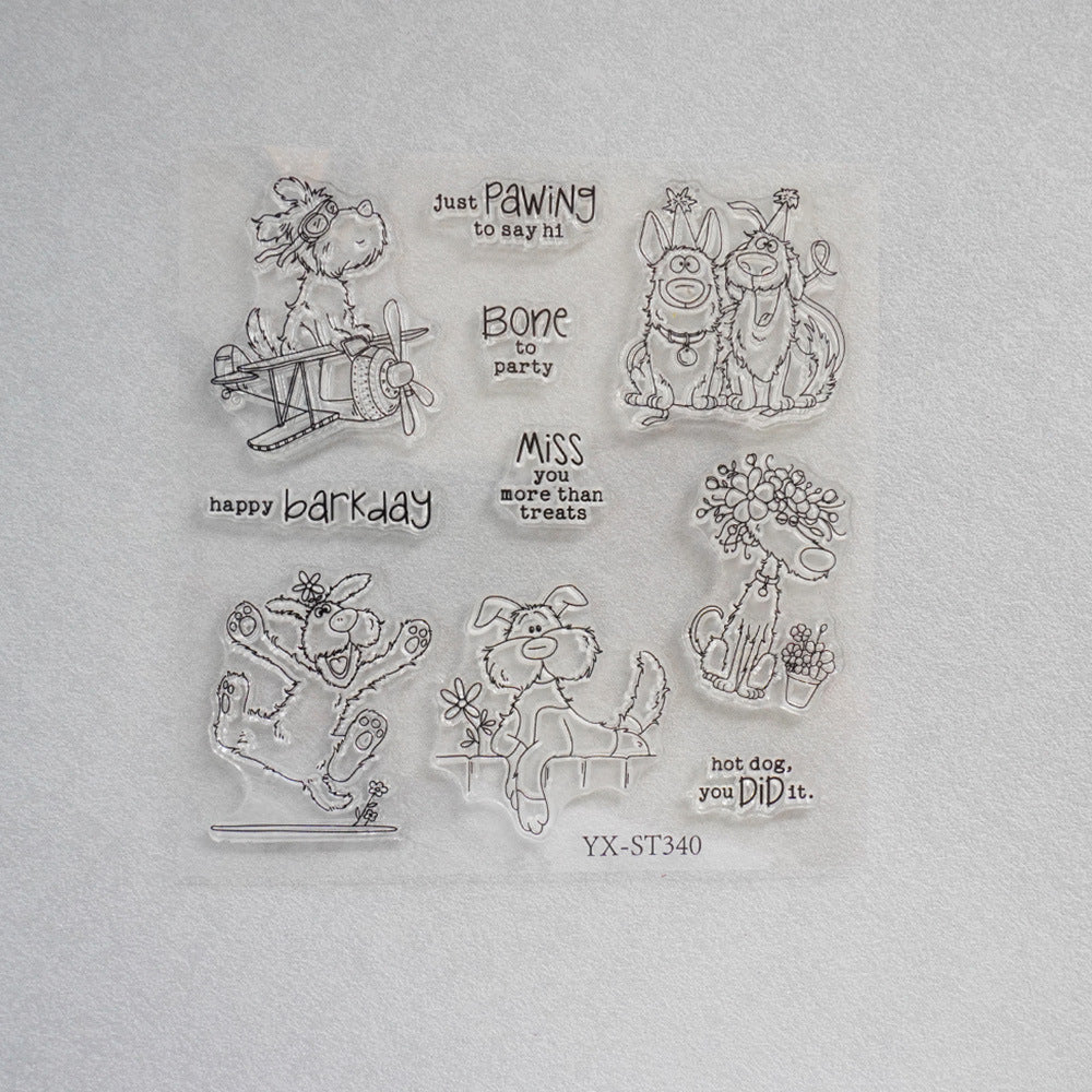 Carefree Puppies Dies & Stamps Set