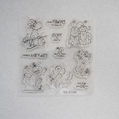 Carefree Puppies Dies & Stamps Set