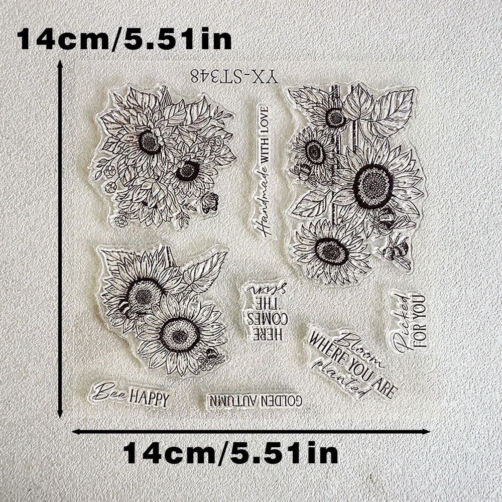 Sunflower Bee Dies & Stamps Set