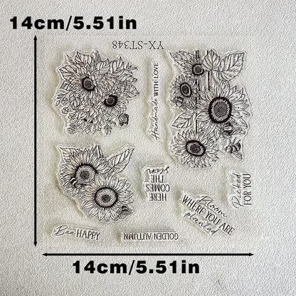 Sunflower Bee Dies & Stamps Set
