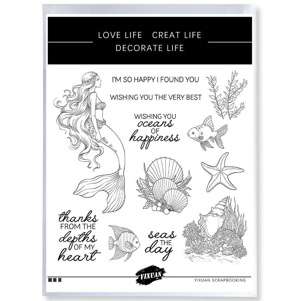 Mermaid Underwater World Dies & Stamps Set