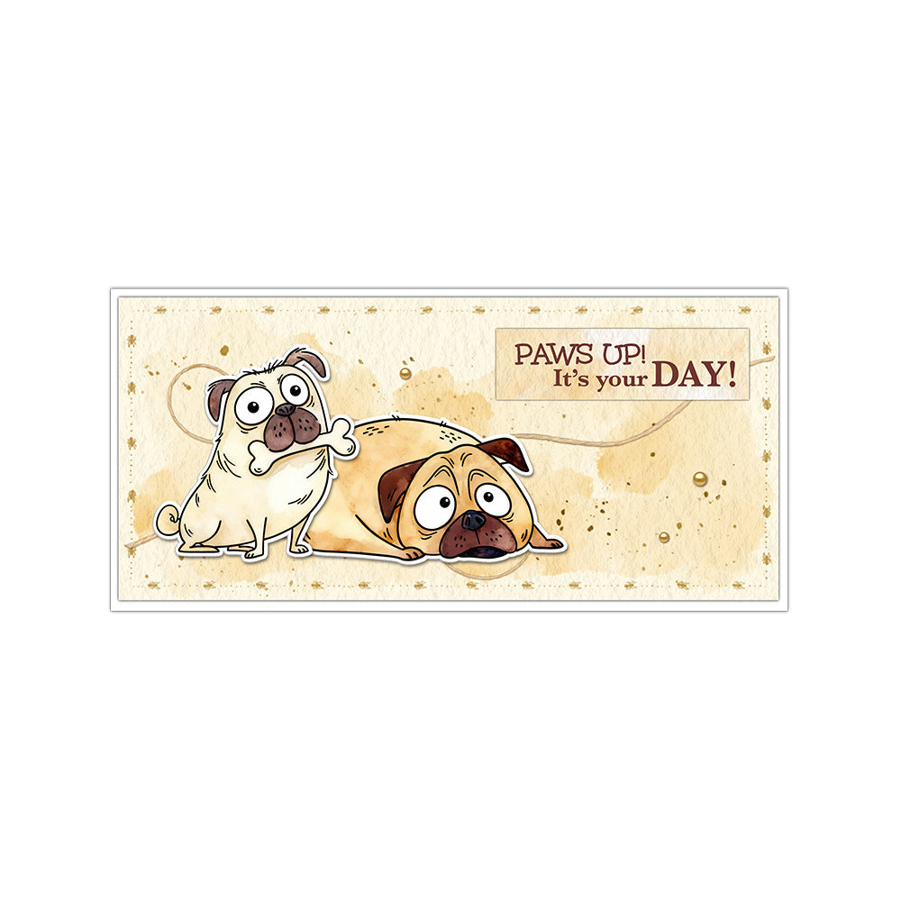 Cute Pug Dies & Stamps Set