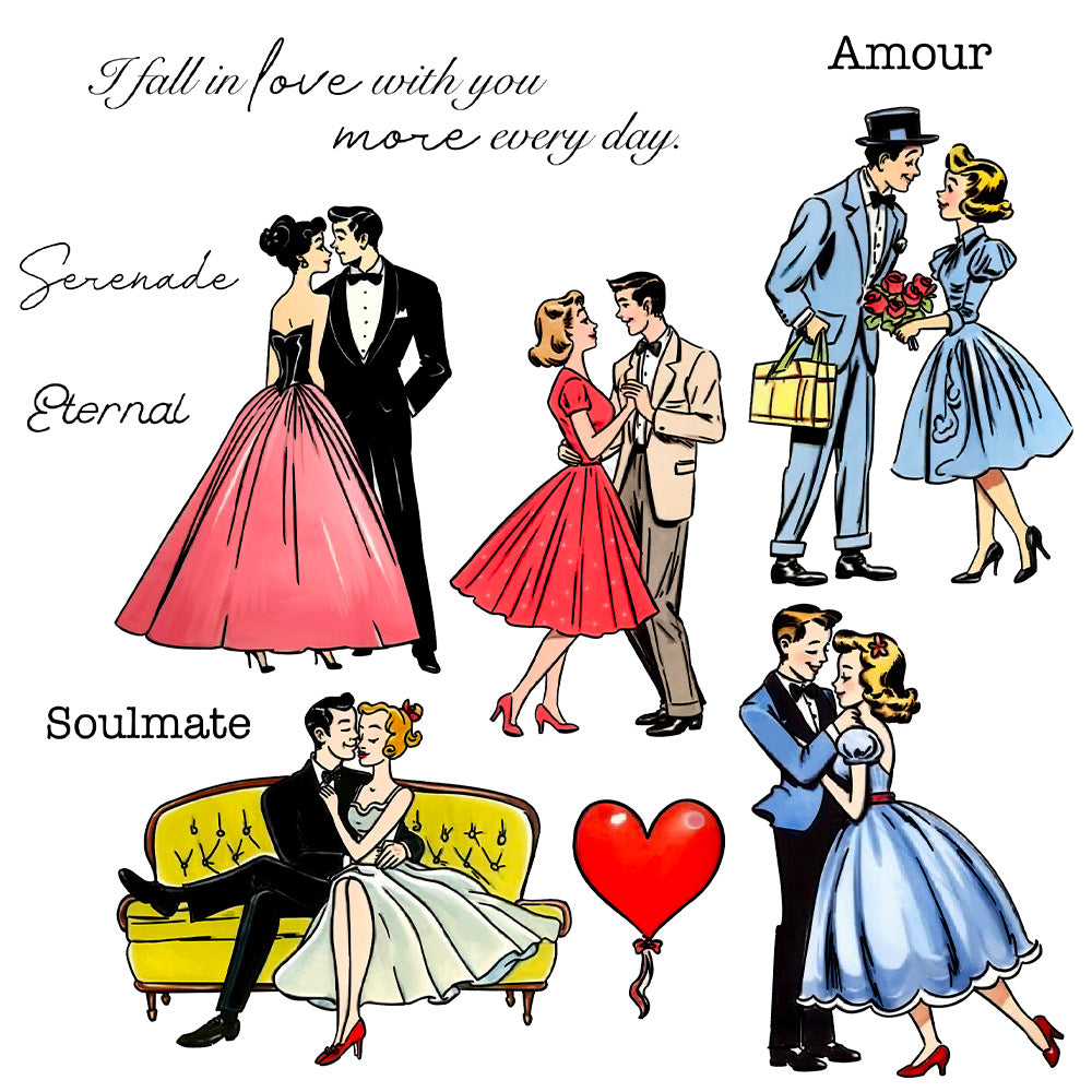 Valentine's Day Theme Dies & Stamps Set
