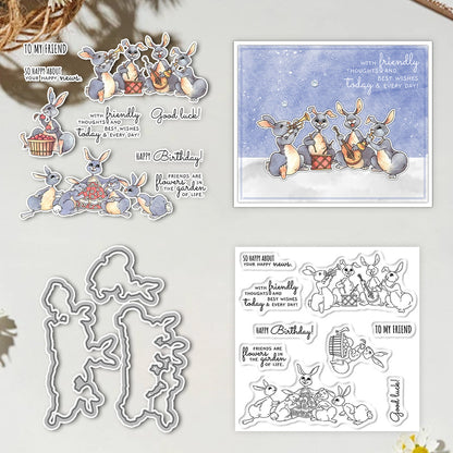 Rabbit Band Dies & Stamps Set