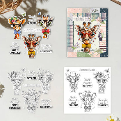 Gentleman Giraffe Clear Stamps