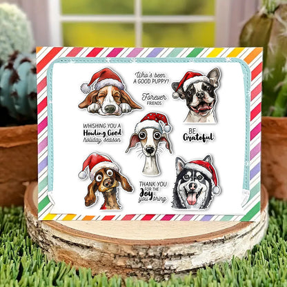 Christmas Dogs Dies & Stamps Set