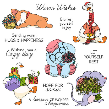 Winter Animals Clear Stamps