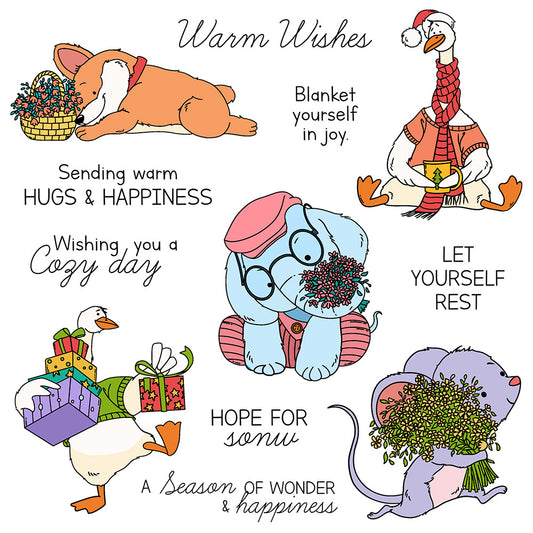 Winter Animals Clear Stamps