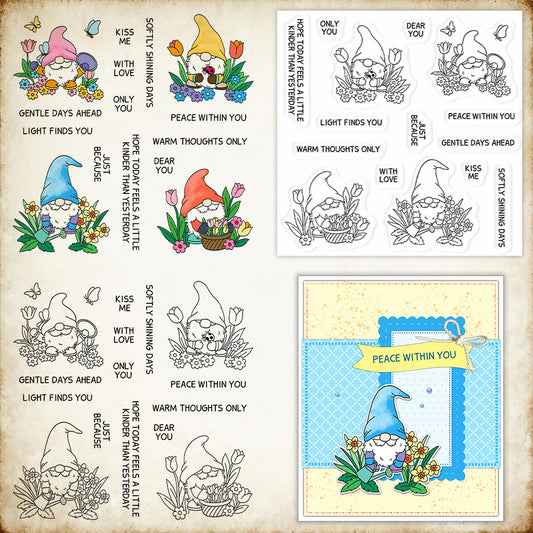 Childlike Gnomes Clear Stamps