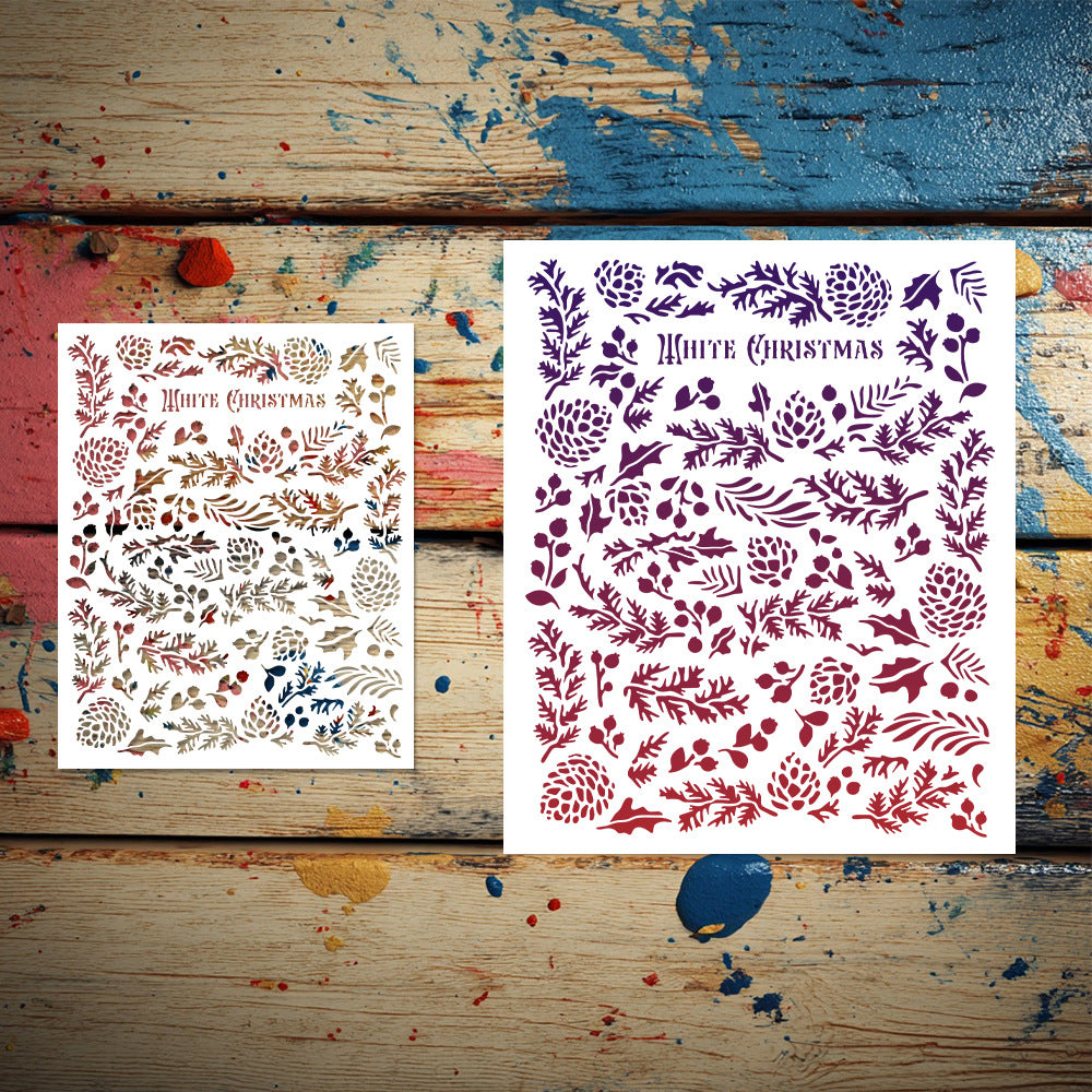 Pine Cone Pattern DIY Painting Hollow Stencil