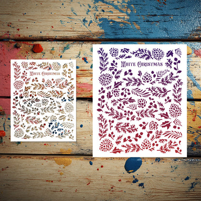 Pine Cone Pattern DIY Painting Hollow Stencil