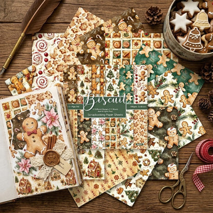 24PCS 6" Biscuit Scrapbook Paper & Cardstock
