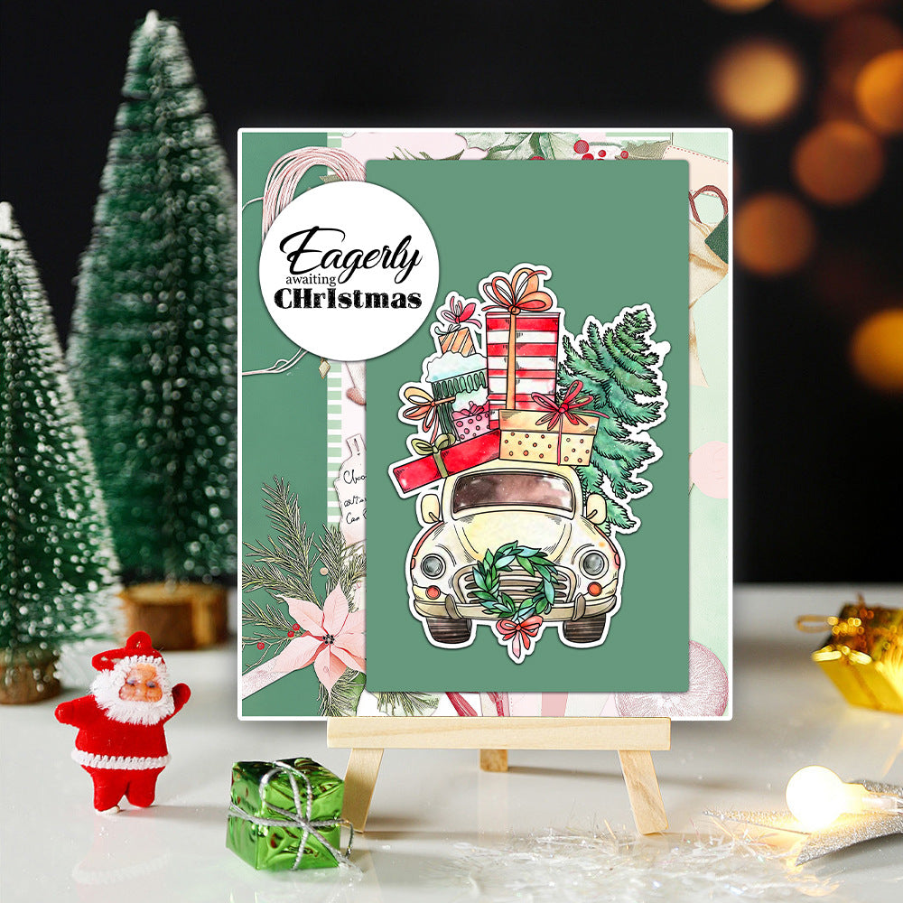 Christmas Gift Car Dies & Stamps Set